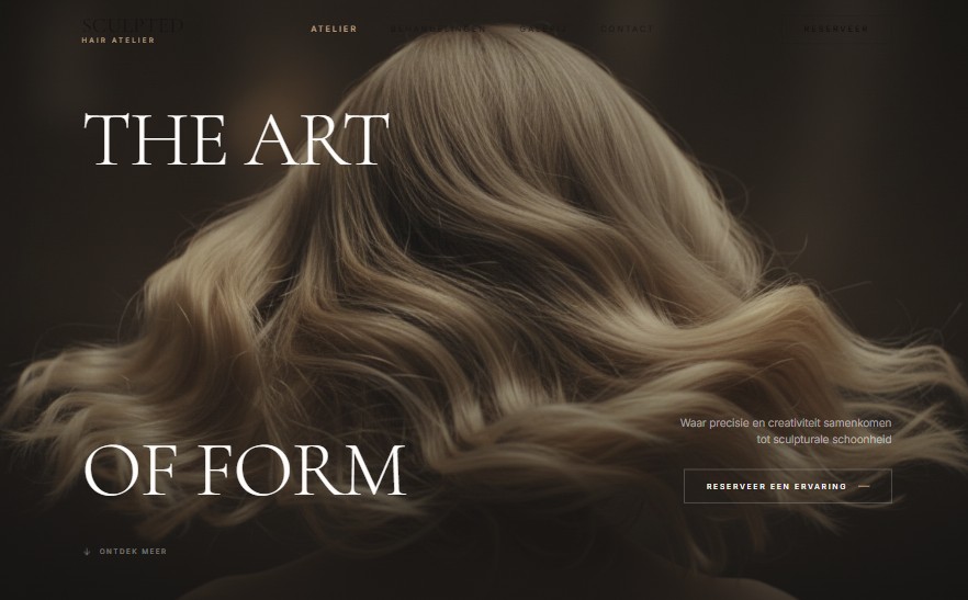 kapper-demo voorbeeldwebsite