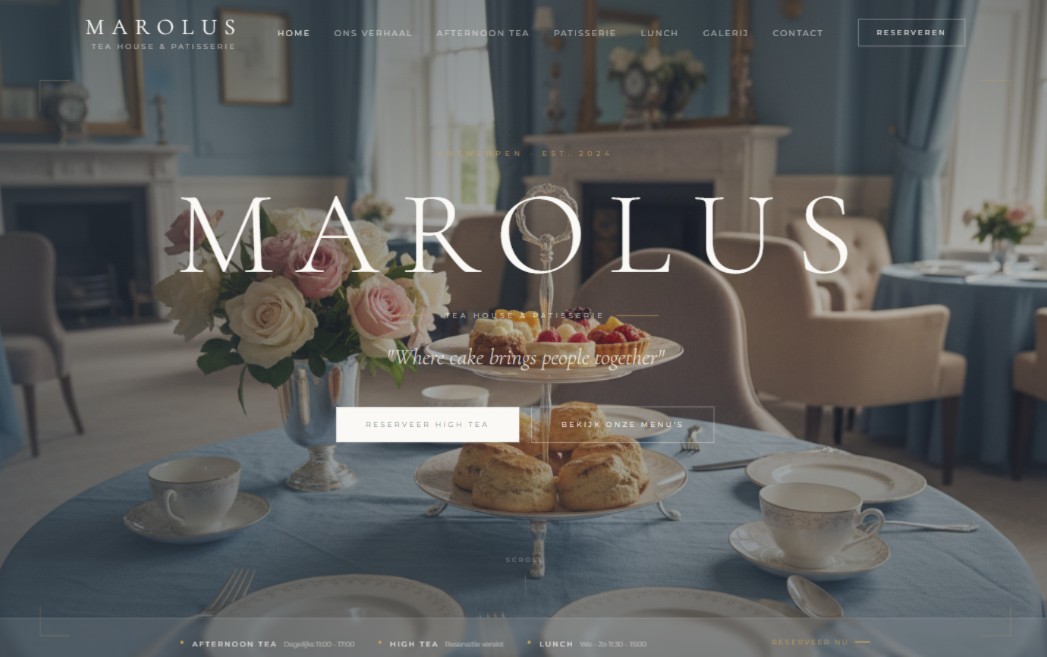 Nieuwe premium website met donker design